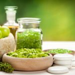 Green salts at spa salon in Las Vegas